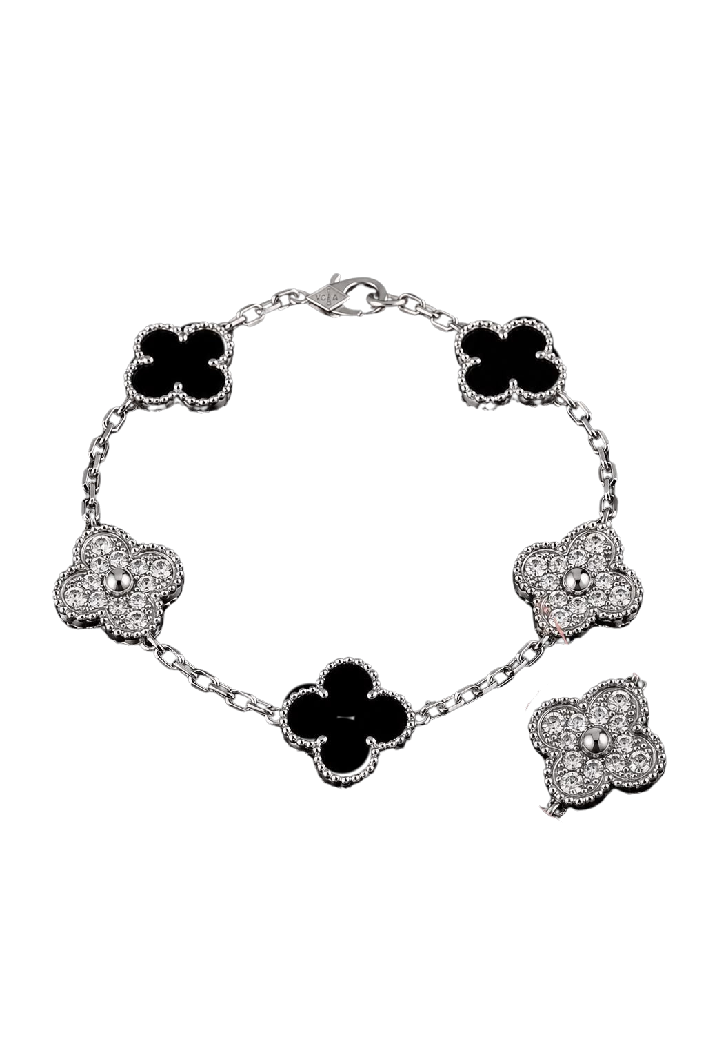 Pulso Estilo VC&A - Plateado con Zirconias