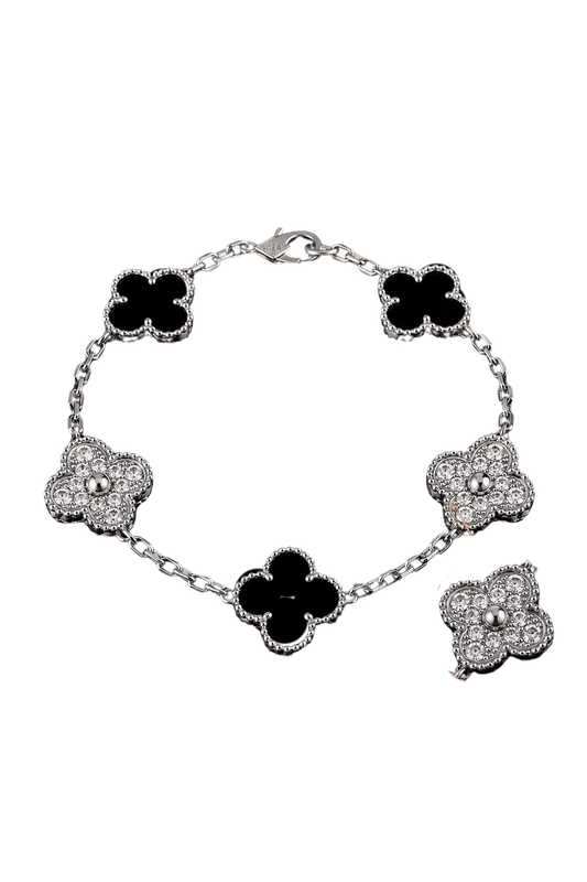 Pulso Estilo VC&A - Plateado con Zirconias